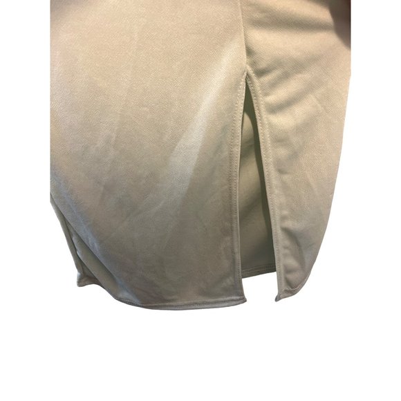 Pretty Little Thing Sage Green One Shoulder Bow Detail Midi Dress 8 NEW - Picture 9 of 15